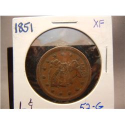 1851 Large Cent