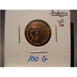 1908 $2.5 Gold Indian Head, VF