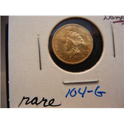 1855 Type II Indian Princess Head Gold Dollar