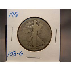 1918 Walking Liberty Half Dollar