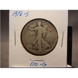 1918-S Walking Liberty Half Dollar