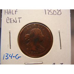 1808 Draped Bust Half Cent