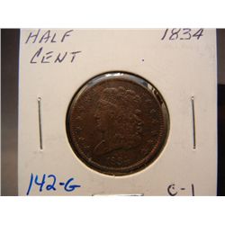 1834 Classic Head Half Cent