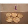 Image 1 : (5) Walking Liberty Half Dollars Mixed Dates
