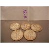 Image 1 : (5) Walking Liberty Half Dollars Mixed Dates
