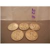 Image 1 : (5) Walking Liberty Half Dollars Mixed Dates