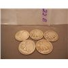 Image 2 : (5) Walking Liberty Half Dollars Mixed Dates