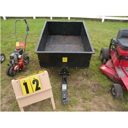 Garden tractor trailer