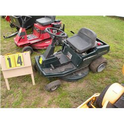Craftsman rear engine mower-has 3 flat tires, running condition unknown