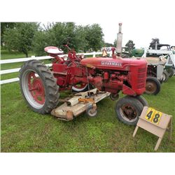 Farmall C w/Woods 306 belly mower