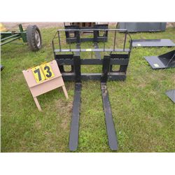 48" pallet forks for skid loader