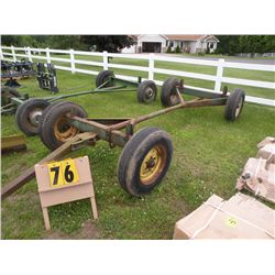 Factory built running gear w/ag tires & rims
