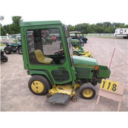 John Deere 455 lawn tractor w/54" deck/cab/weights & weight box
