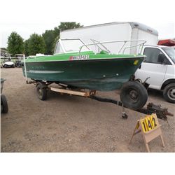 1972 Glaspar 16 ft boat w/trailer SN-11715078