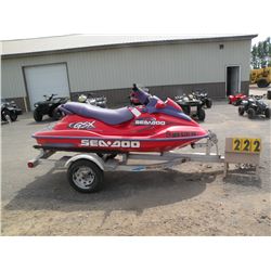 1998 Sea Doo GSX w/1997 Triton trailer SN-ZZNG3169A898