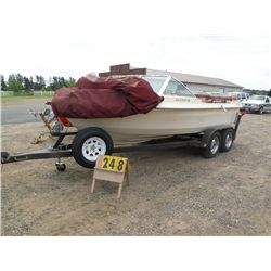 1973 Olympic 18' boat w/1973 trailer SN-UT6327SA1273