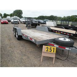 1999 skid loader trailer SN-1E9FS1627X1199410