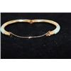 Image 5 : Jade 14K gold Bangle Bracelet