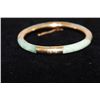 Image 7 : Jade 14K gold Bangle Bracelet