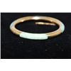 Image 8 : Jade 14K gold Bangle Bracelet