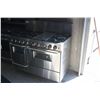 Image 1 : 5STAR STAINLESS STEEL 6 BURNER STOVE TOP WITH GRIDDLE AND DOUBLE OVEN (NATURAL GAS)