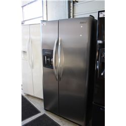 FRIGIDAIRE MODEL PLHS267ZDB7 STAINLESS STEEL 2DOOR REFRIGERATOR WITH ICE AND WATER DISPENSOR