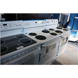 HOT POINT WHITE GLASS TOP OVEN