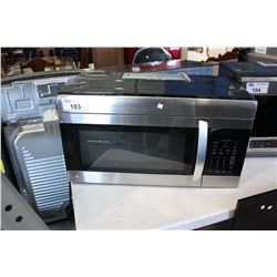 LG STAINLESS STEEL RANGE HOOD MICROWAVE OVEN