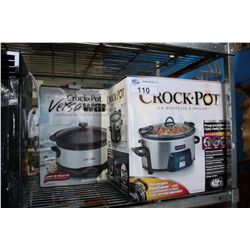 2 ELECTRIC CROCK POT SLOW COOKERS