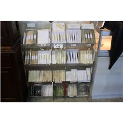 DISPLAY RACK OF CARDS AND ENVELOPES