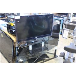 LG 42" LCD TV WITH TELEVISION STAND - TESTED, WORKING