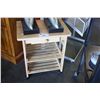 Image 1 : NATURAL SINGLE DRAWER MOBILE APPLIANCE STAND