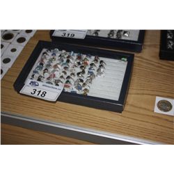LARGE COLLECTION OF RINGS IN BOX