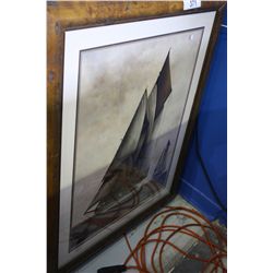 FRAMED SHIP PRINT