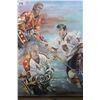 Image 1 : FRAMED PASTEL AUTOGRAPHED GORDIE HOWE PHIL ESPOZITO AND BOBBY OAR
