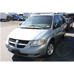 2000 DODGE GRAND CARAVAN SPORT VAN VIN# 2B4GP44R52R770355