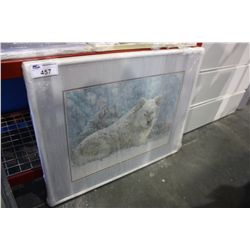 FRAMED NATIVE PRINT BY GREGORY LESLIE