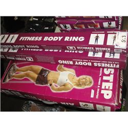 LOT OF 3 FITNESS BODY RINGS AND ONE AIR STEP