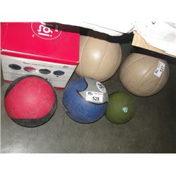 2 20LBS AND 1 20LBS MEDICINE BALLS
