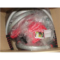 BOX OF MISC EXERCISE EQUIPMENT