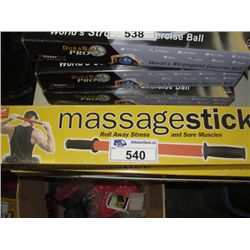 LOT OF 3 MASSAGE STICKS