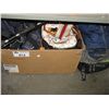 Image 1 : SHELF LOT OF JACKETS, BAGS AND FISHING ROD