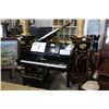 Image 1 : SUZUKI BABY GRAND PLAYER PIANO WITH BENCH AND BOX FULL OF MUSIC CDS (APPROX 7YEARS OLD)