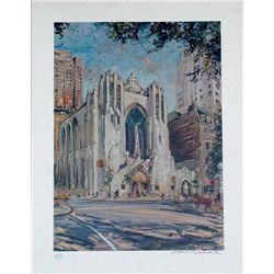 Kamil Kubik, Church of Heavenly Rest, Signed Litho