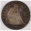 Image 1 : 1843 SEATED DOLLAR VF-20