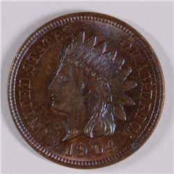 1904 INDIAN HEAD CENT MS-65 (NICE TONING)