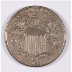 1882 SHIELD NICKEL XF