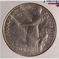 1915-S PANAMA PACIFIC COMMEN HALF DOLLAR AU-55