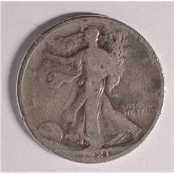 1921 WALKING LIBERTY HALF DOLLAR AG/G