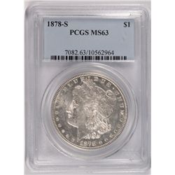 1878-S MORGAN DOLLAR PCGS MS-63